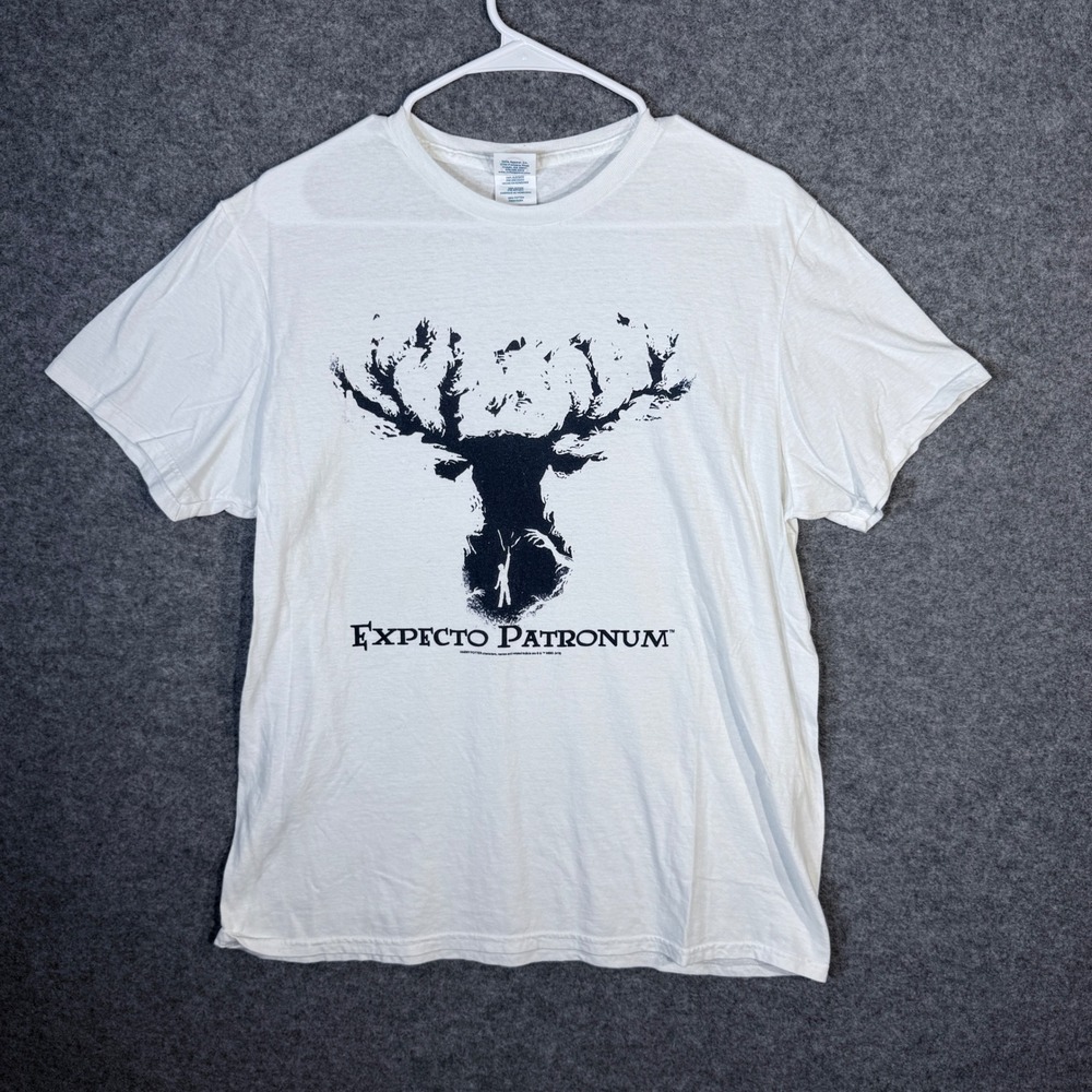 Harry Potter Expecto Patronum Graphic T Shirt Delta‎ Soft White Mens